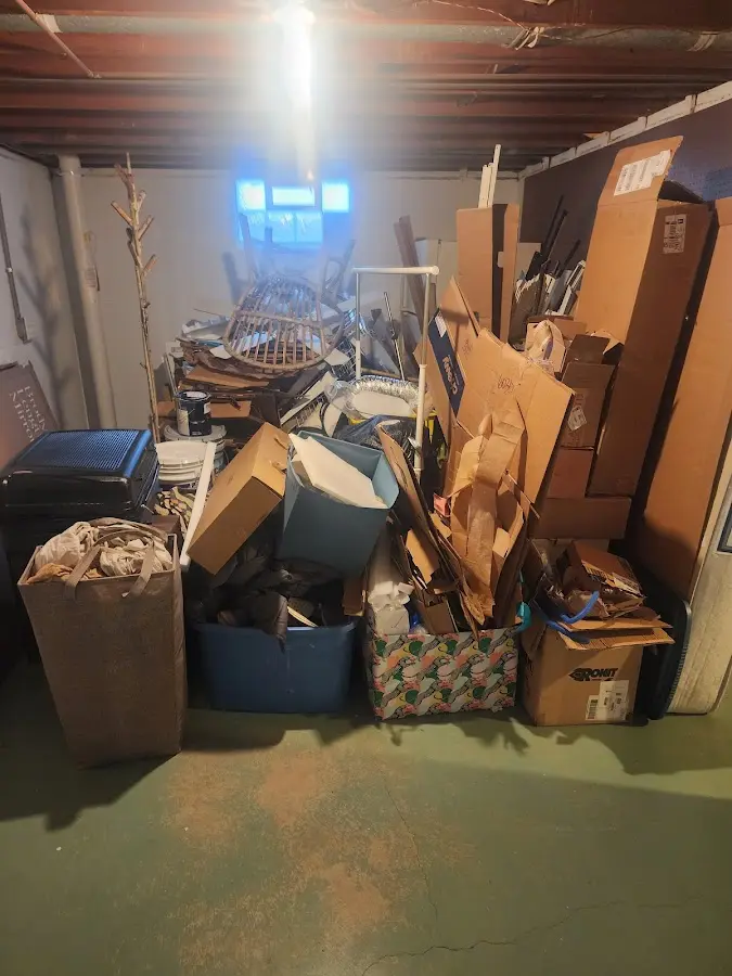 Roll-off dumpster container at job site for Construction Dumpster Rental in Bloomfield Hills